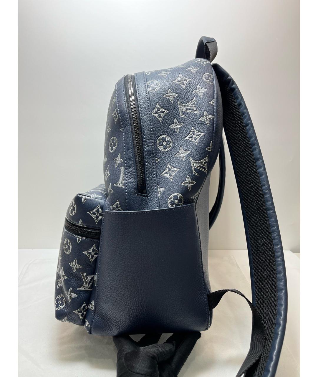 LOUIS VUITTON Синий рюкзак из искусственной кожи, фото 2