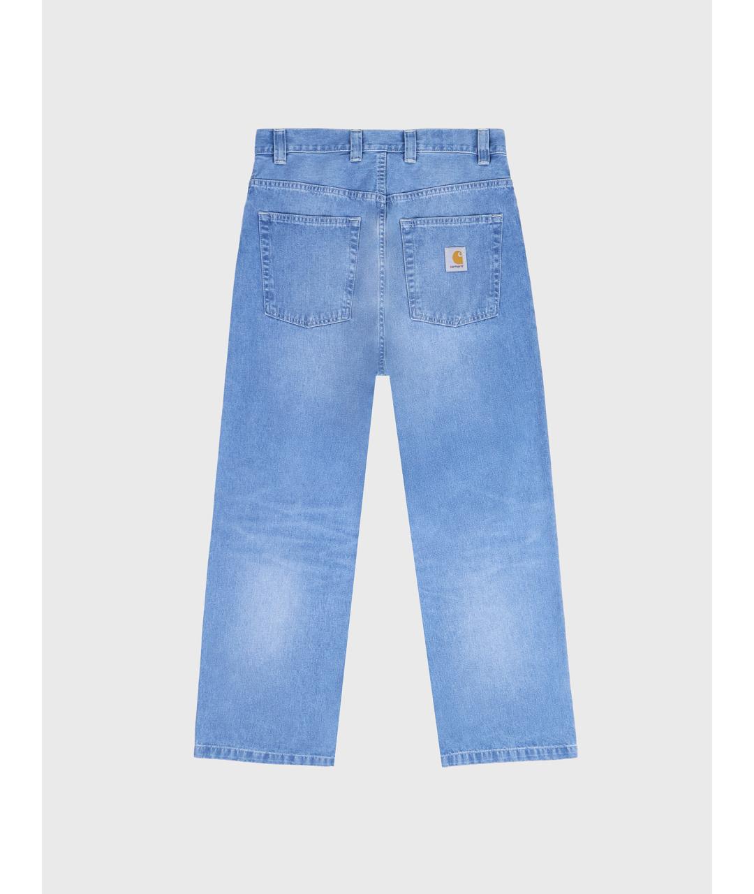 CARHARTT WIP Голубые хлопковые джинсы, фото 5