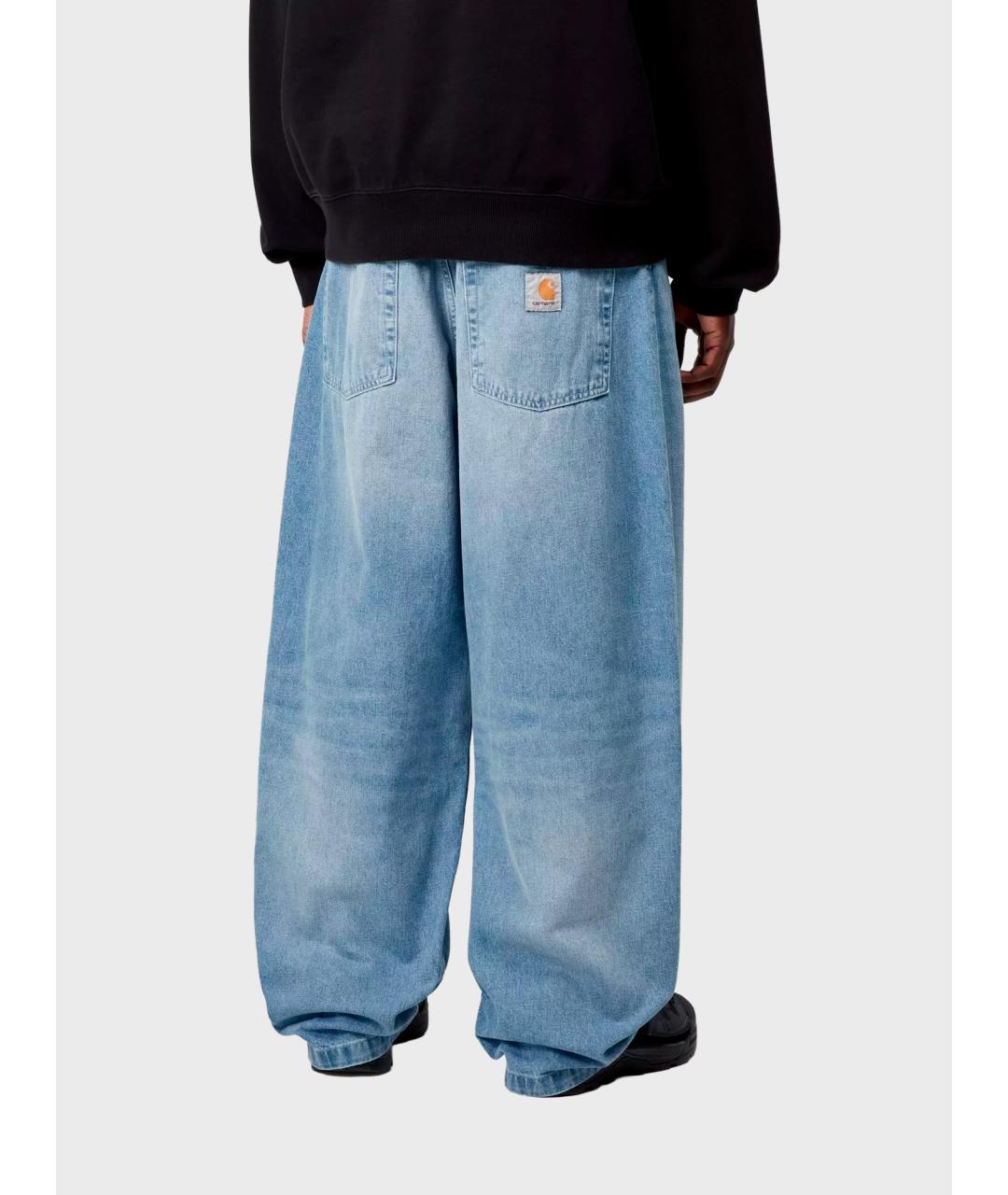 CARHARTT WIP Голубые хлопковые джинсы, фото 3