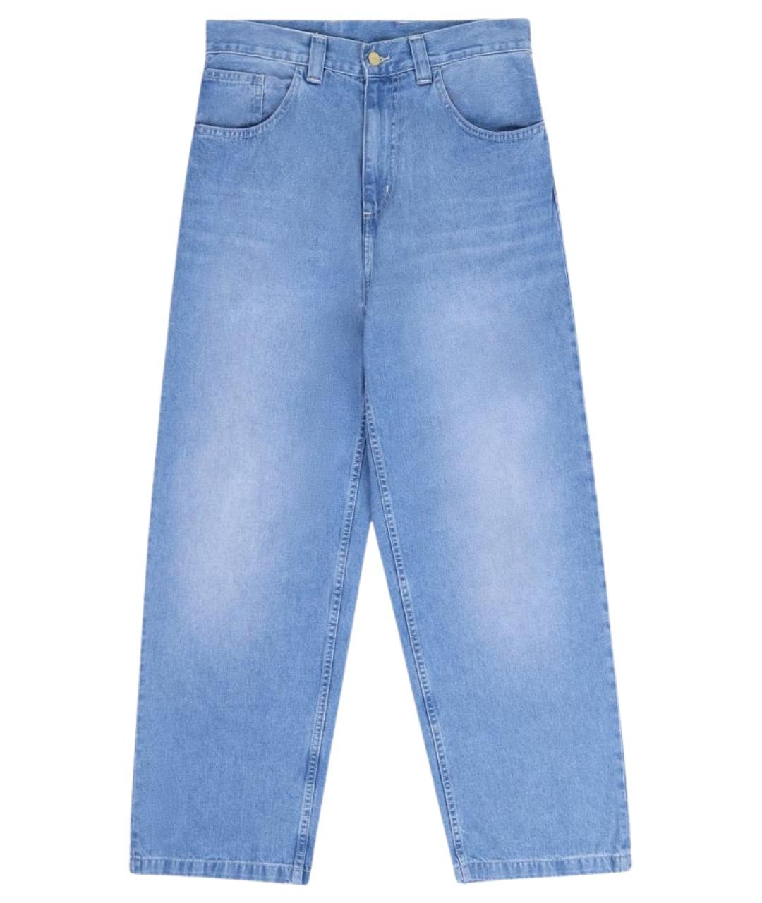 CARHARTT WIP Голубые хлопковые джинсы, фото 1