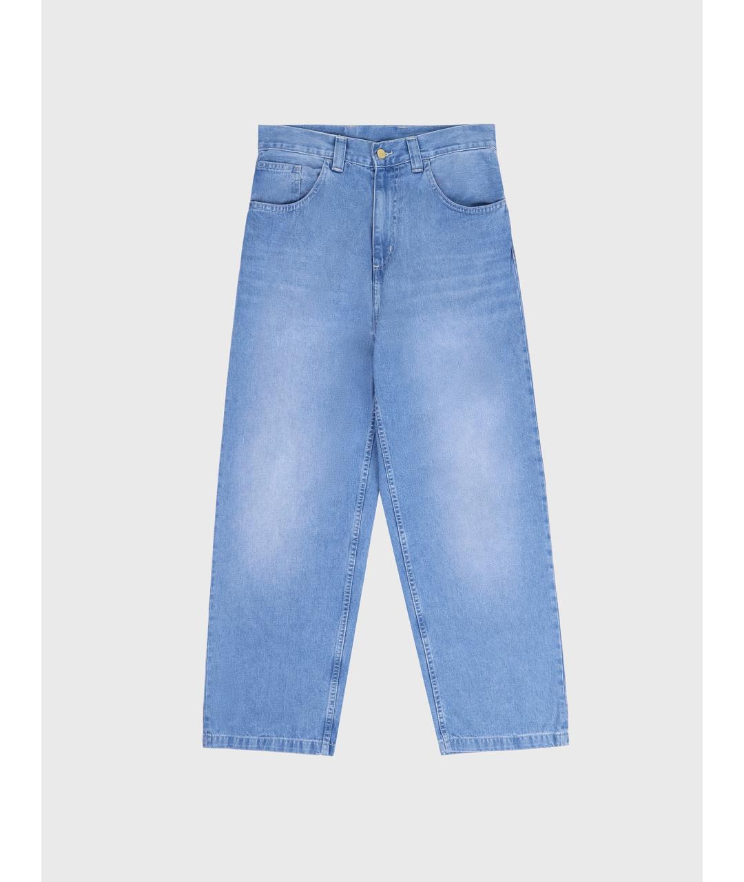 CARHARTT WIP Голубые хлопковые джинсы, фото 9