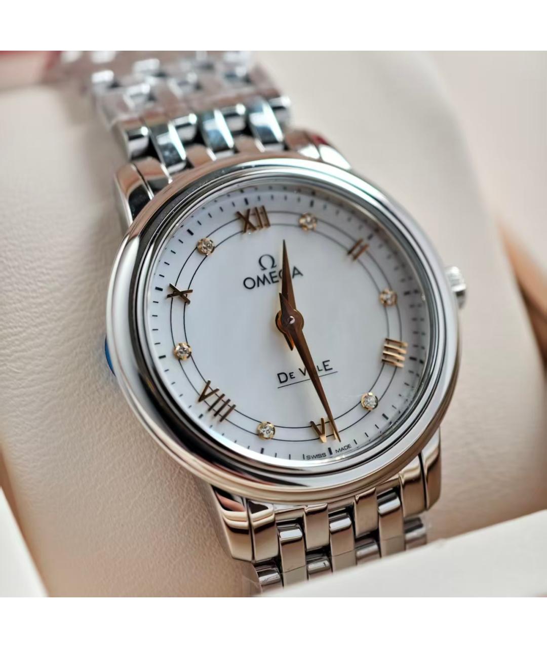 OMEGA Серебряные часы, фото 3