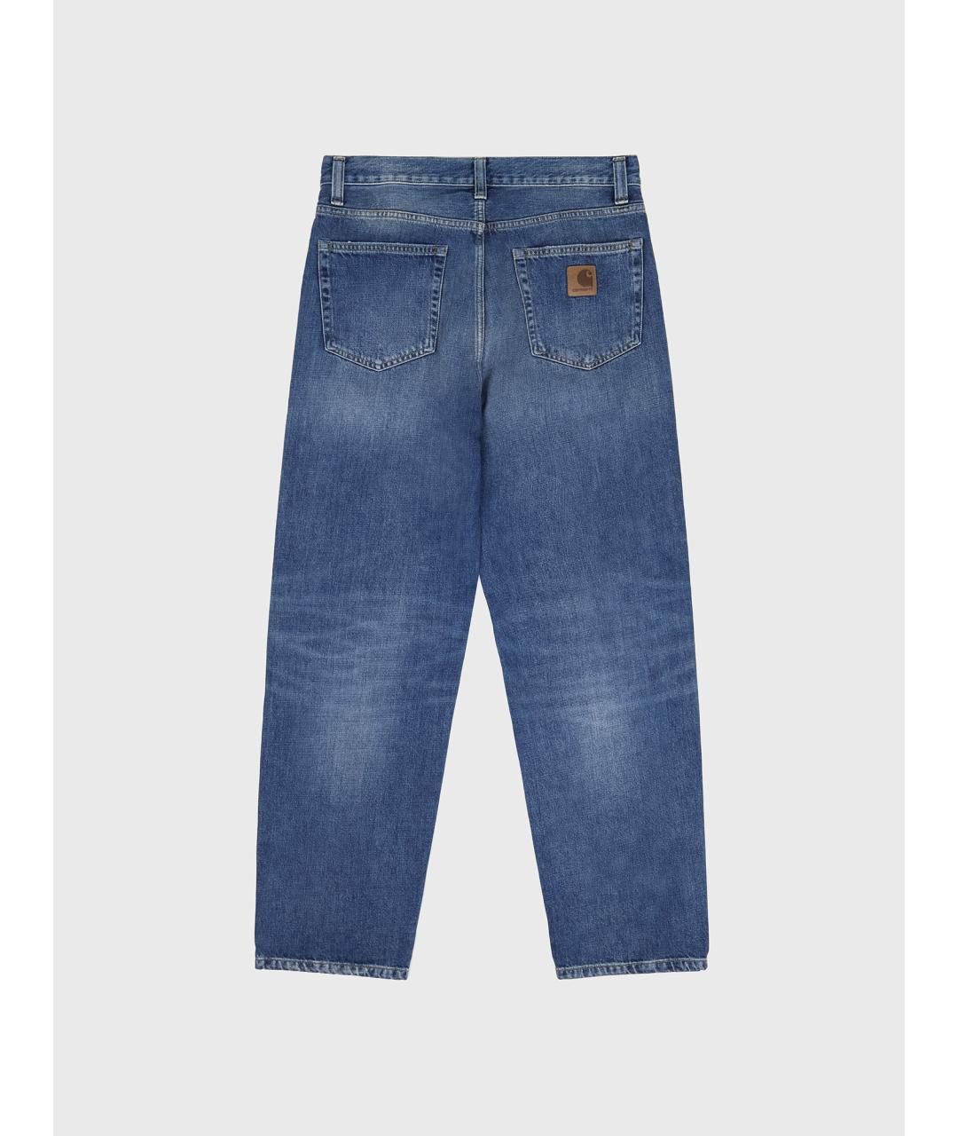 CARHARTT WIP Синие хлопковые прямые джинсы, фото 5