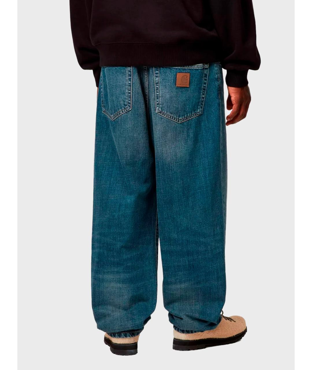 CARHARTT WIP Синие хлопковые прямые джинсы, фото 4