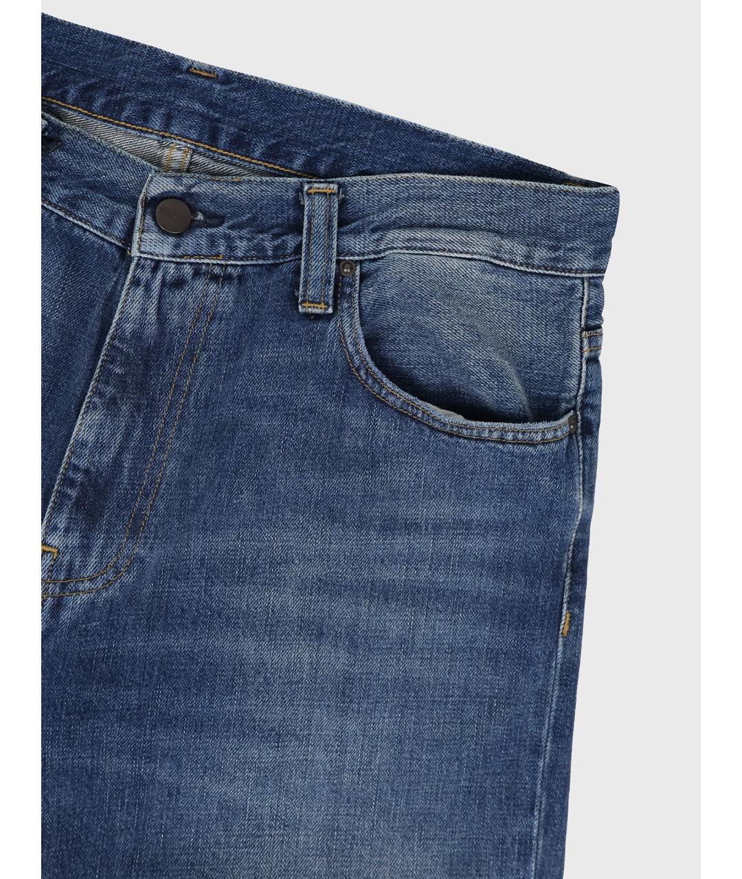 CARHARTT WIP Синие хлопковые прямые джинсы, фото 6