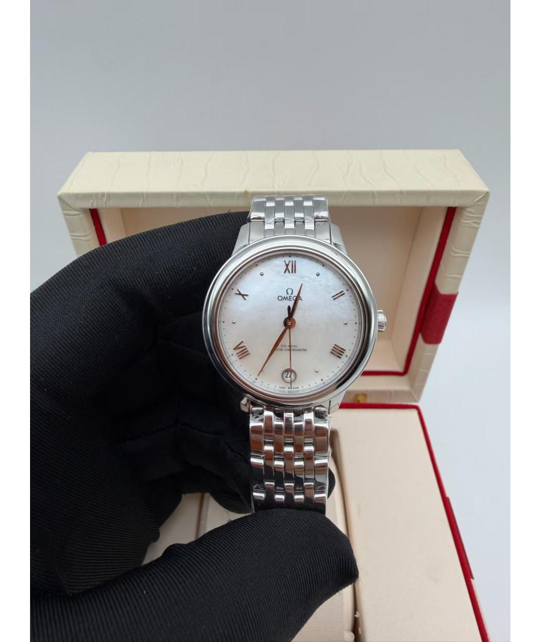 OMEGA Серебряные часы, фото 5