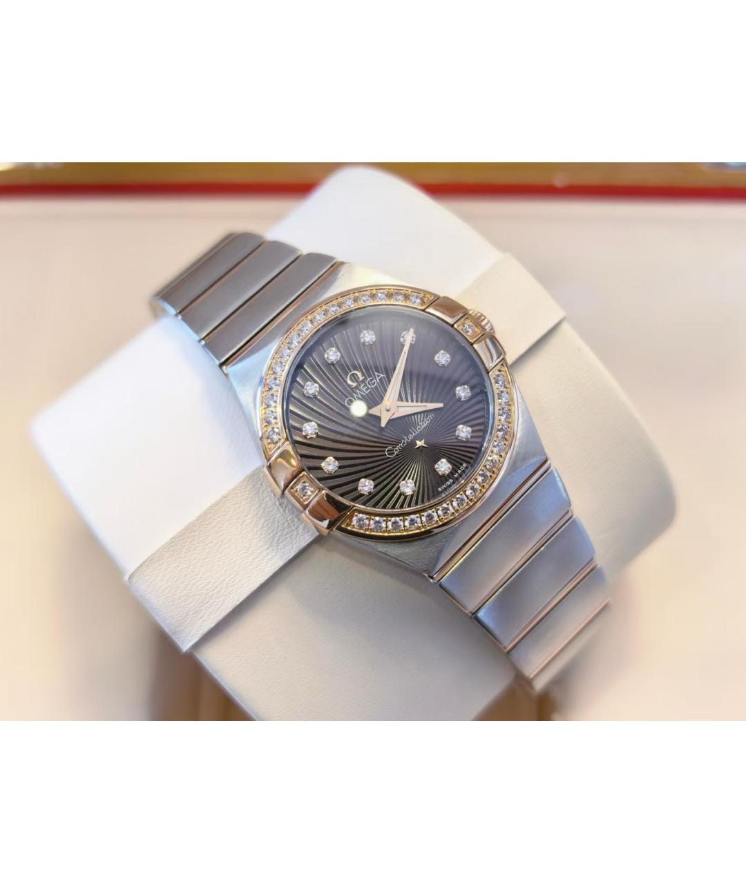 OMEGA Серебряные часы, фото 4