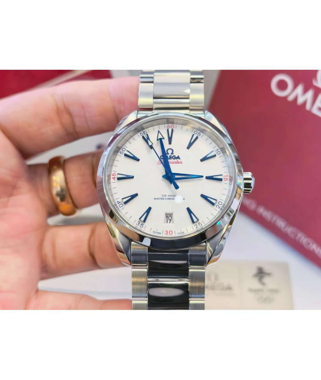OMEGA Серебряные часы, фото 2