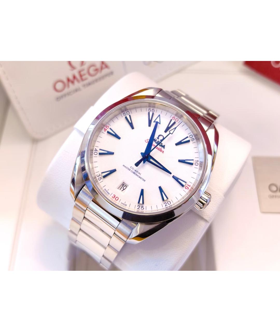 OMEGA Серебряные часы, фото 3