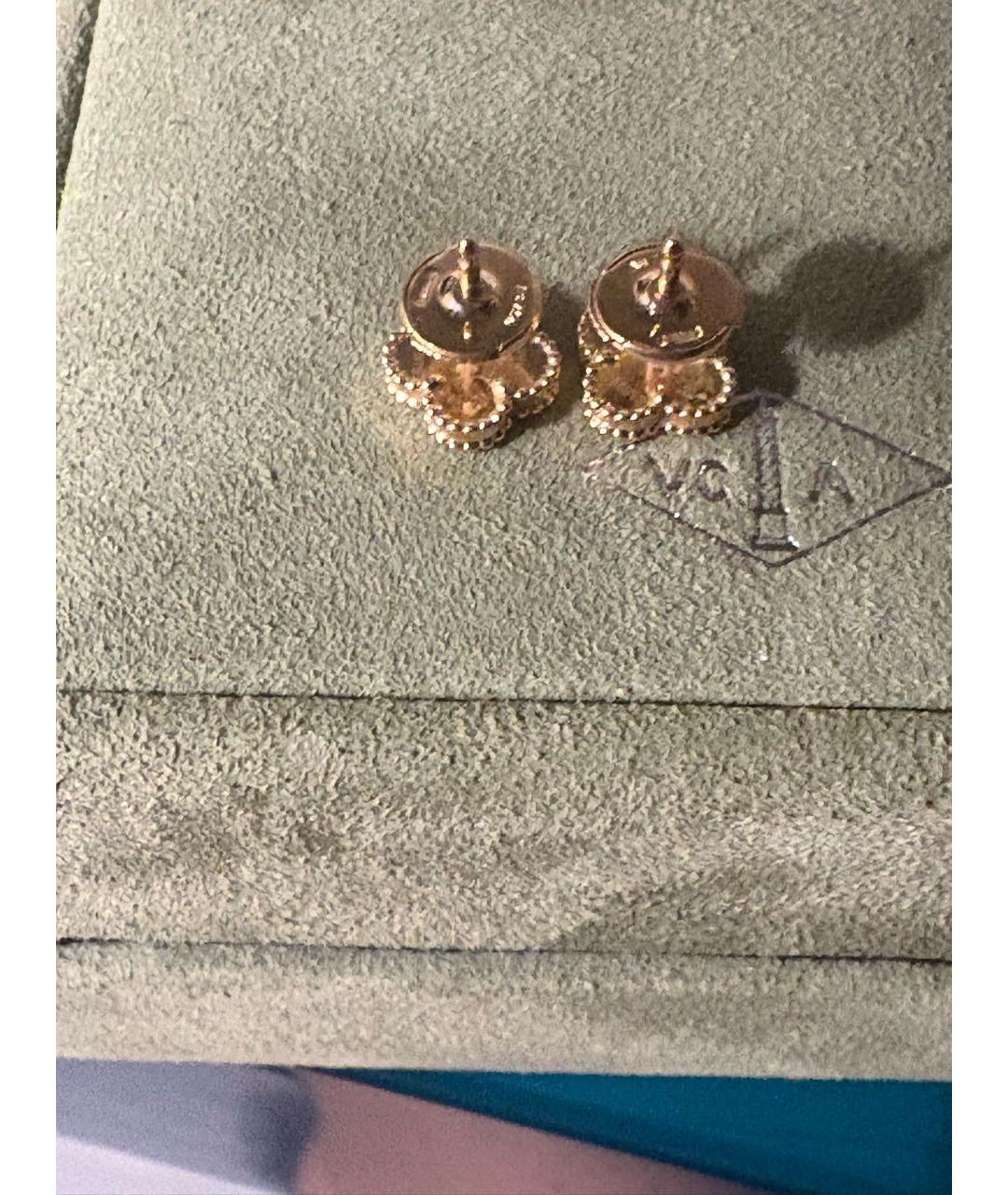 VAN CLEEF & ARPELS Белые серьги из желтого золота, фото 2