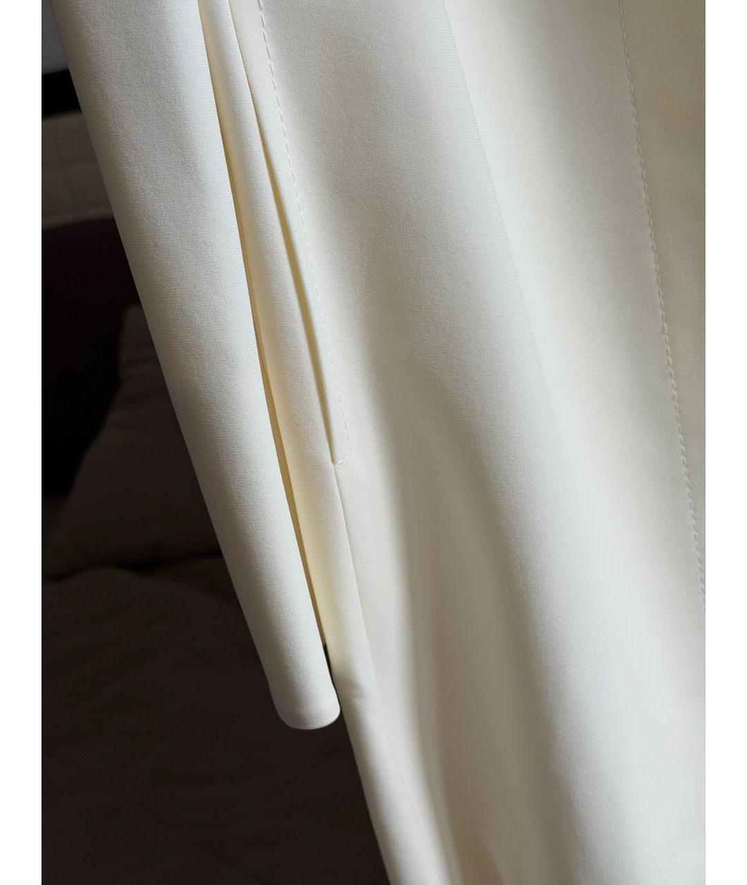 MAX MARA Белое вискозное пальто, фото 5