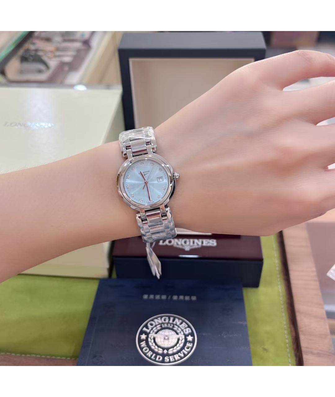 LONGINES Серебряные часы, фото 5