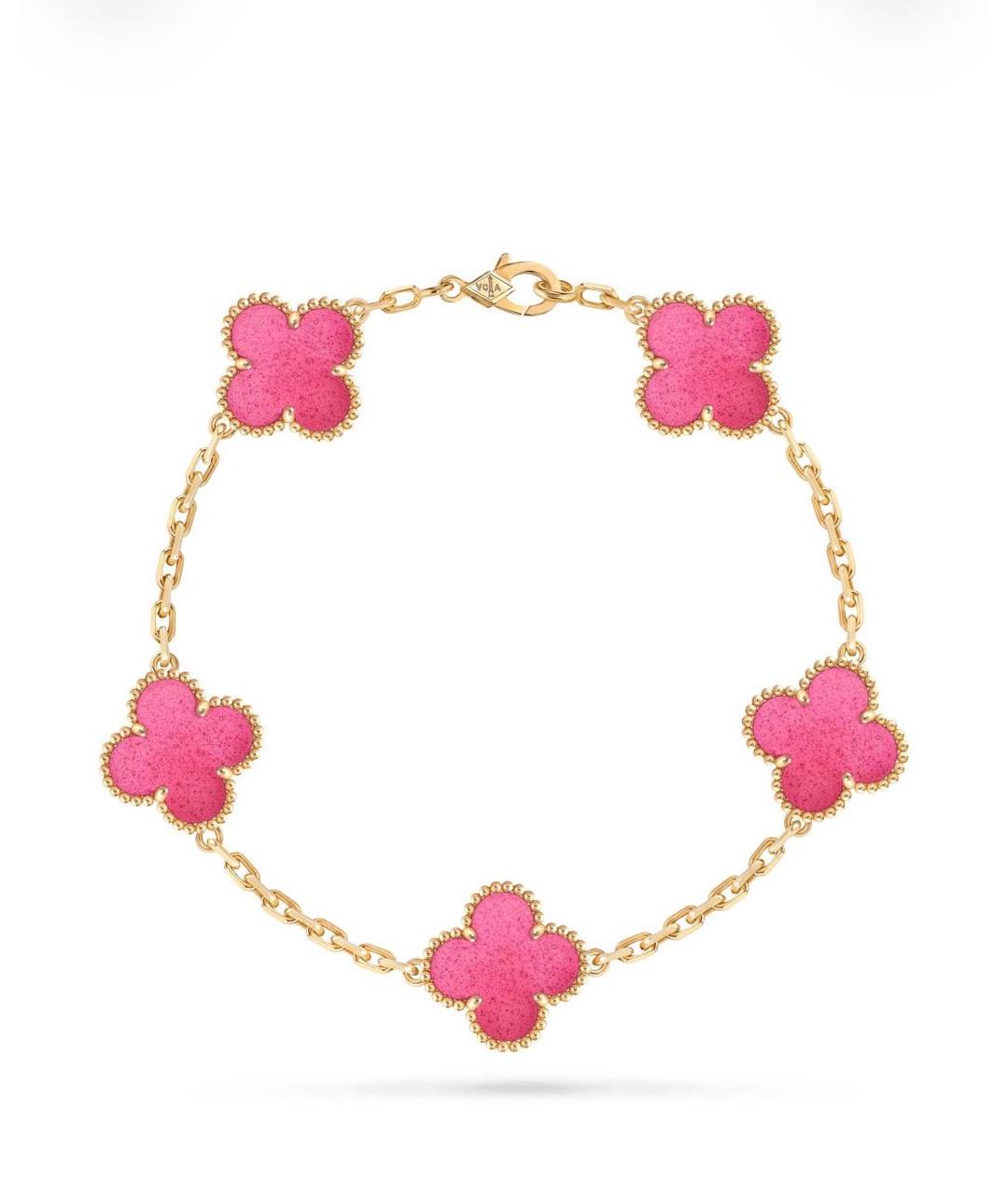 VAN CLEEF & ARPELS Розовый браслет из желтого золота, фото 4