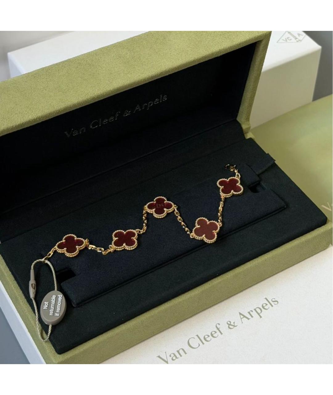 VAN CLEEF & ARPELS Розовый браслет из желтого золота, фото 2