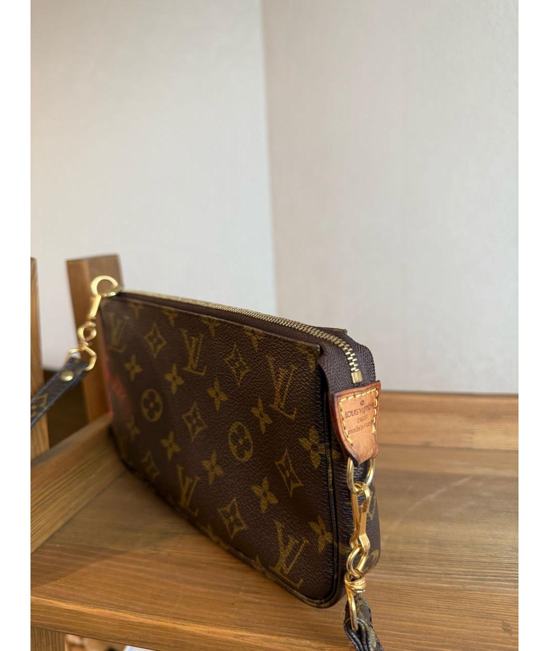 LOUIS VUITTON Коричневая сумка через плечо из канвы, фото 7