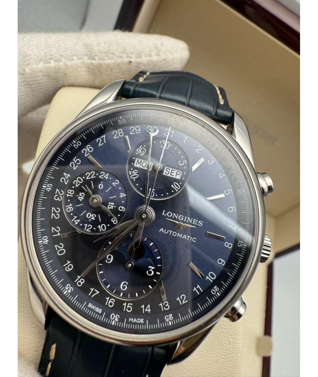 LONGINES Темно-синие часы, фото 5
