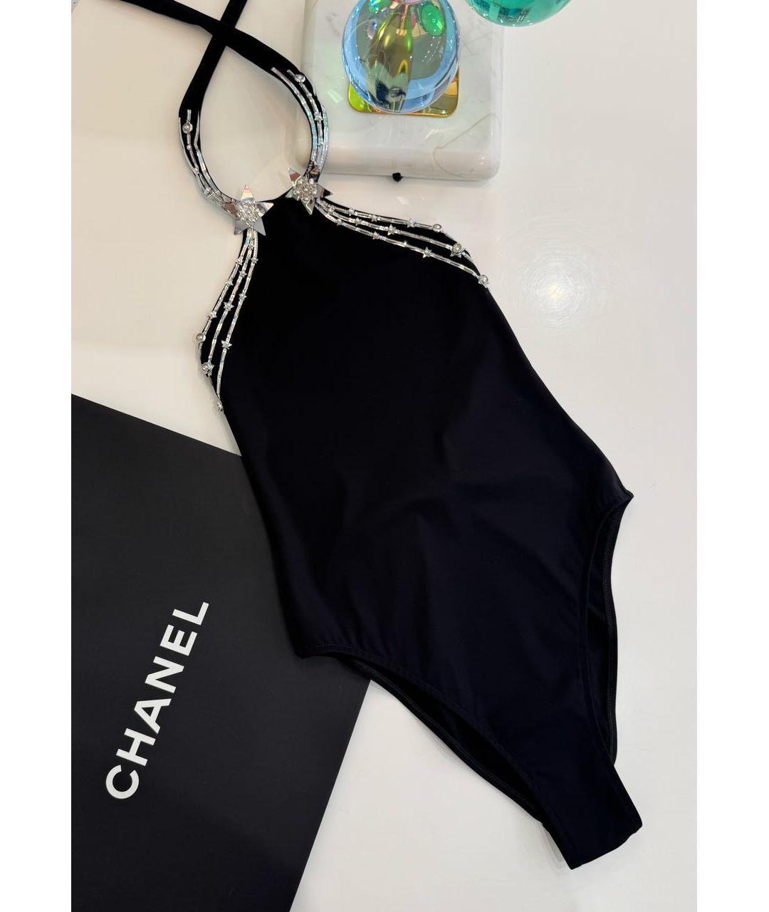 CHANEL Черный купальник, фото 2