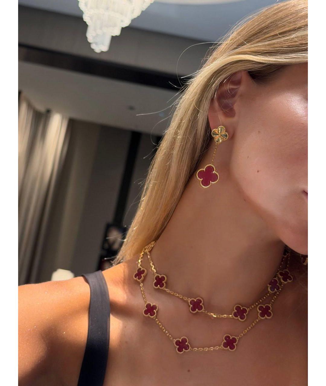 VAN CLEEF & ARPELS Розовое колье из желтого золота, фото 4
