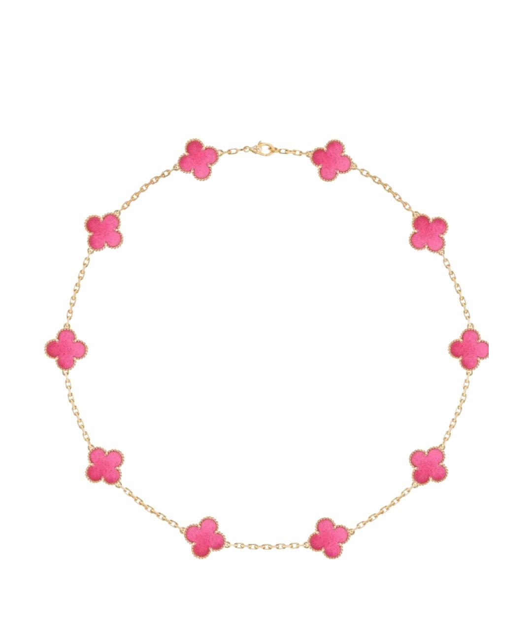 VAN CLEEF & ARPELS Розовое колье из желтого золота, фото 1