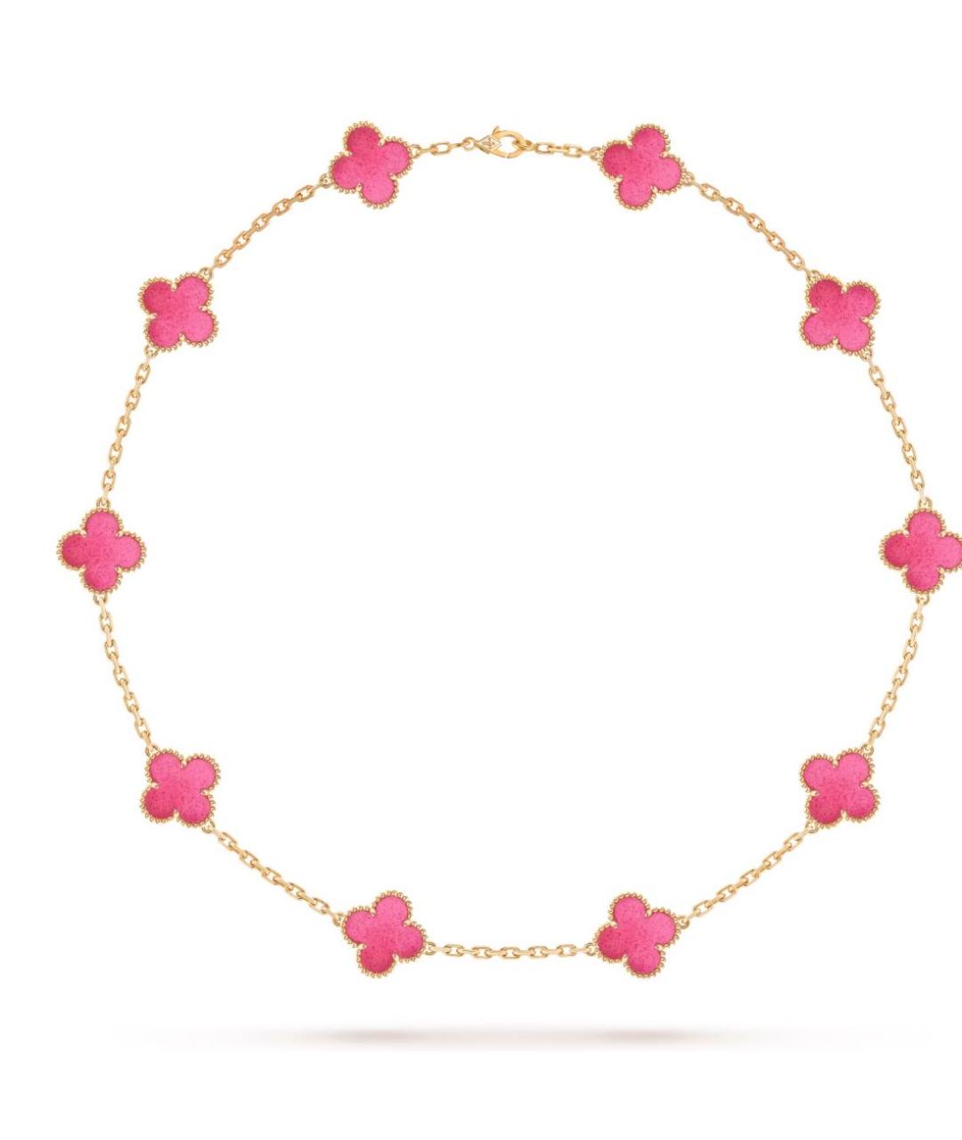 VAN CLEEF & ARPELS Розовое колье из желтого золота, фото 5