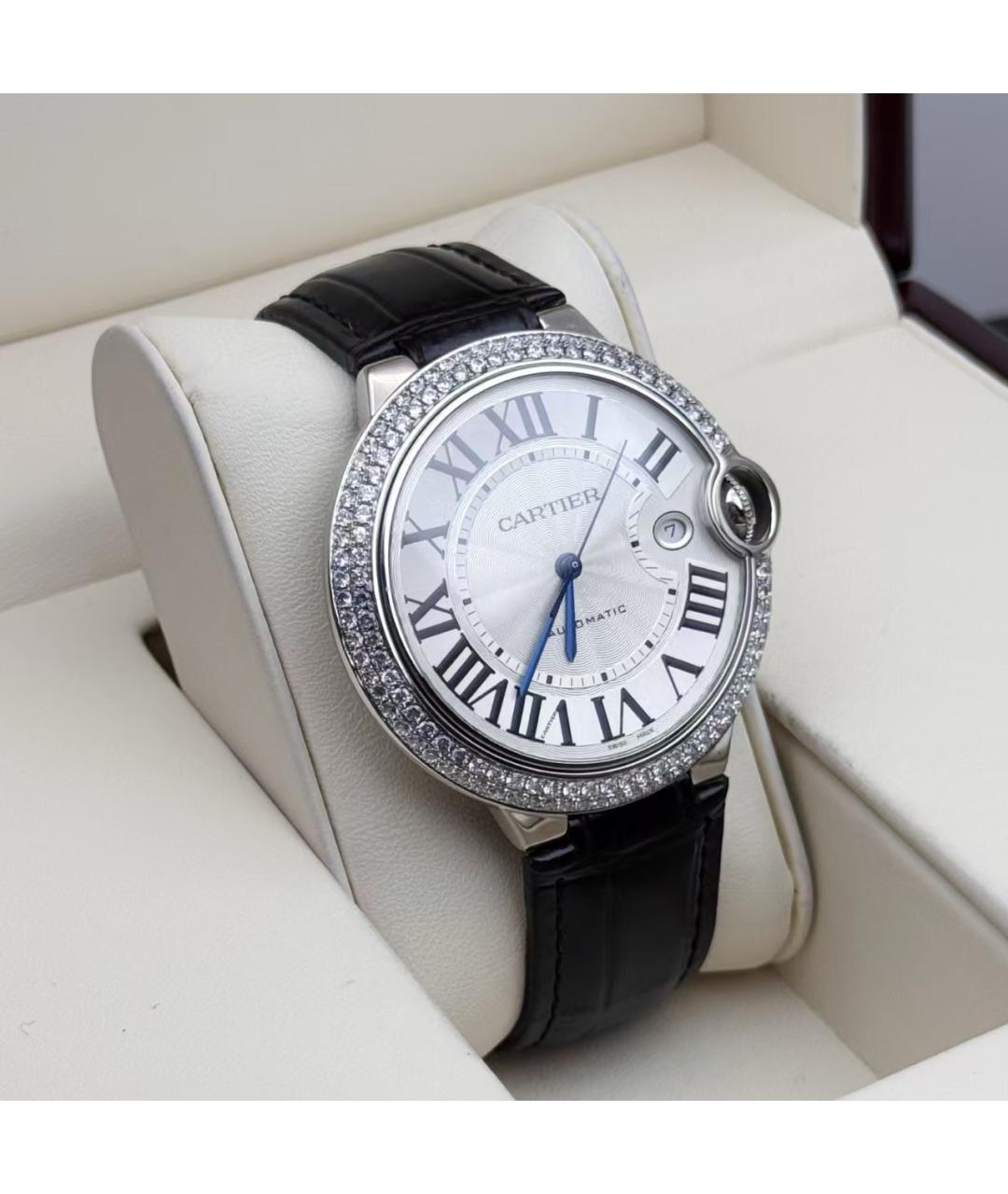 CARTIER Черные часы, фото 3