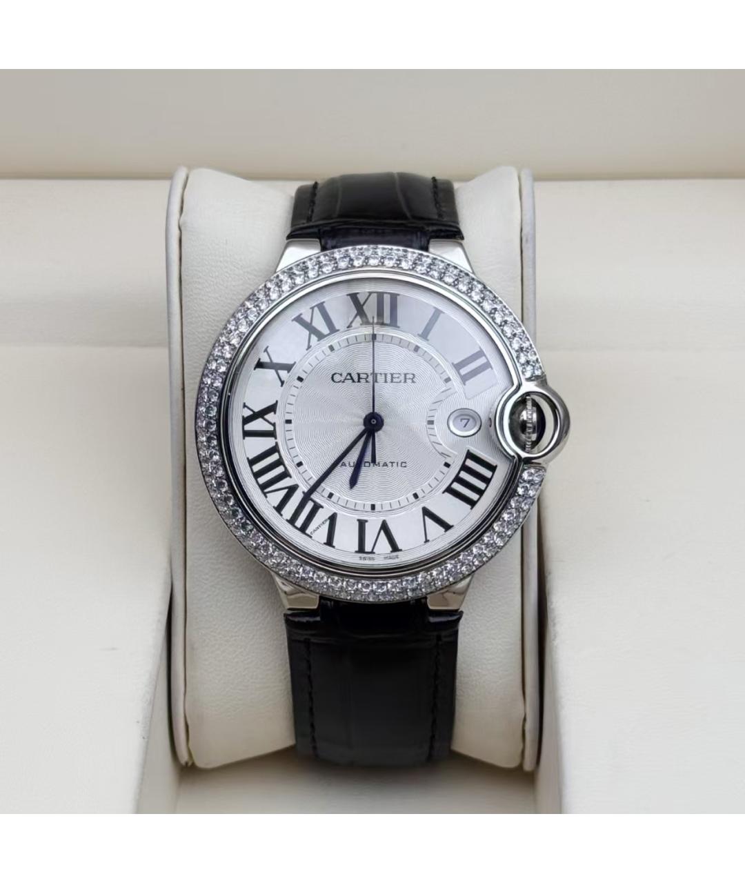 CARTIER Черные часы, фото 2
