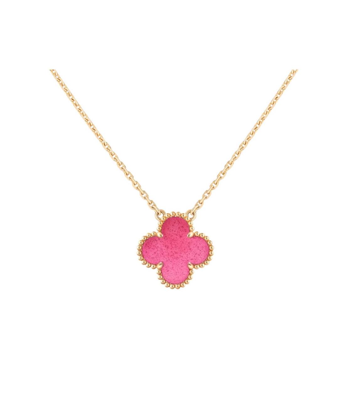 VAN CLEEF & ARPELS Розовое колье из желтого золота, фото 2