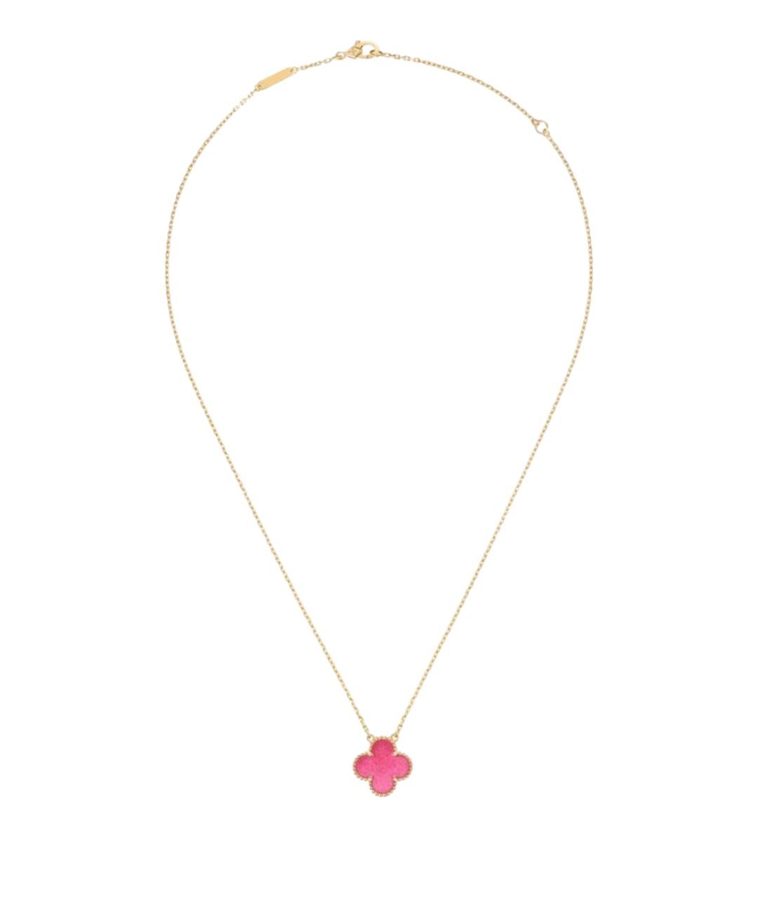 VAN CLEEF & ARPELS Розовое колье из желтого золота, фото 1