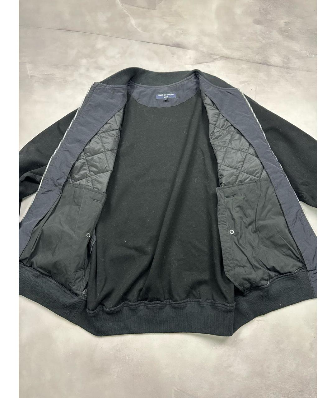 COMME DES GARÇONS Темно-синяя хлопковая куртка, фото 6