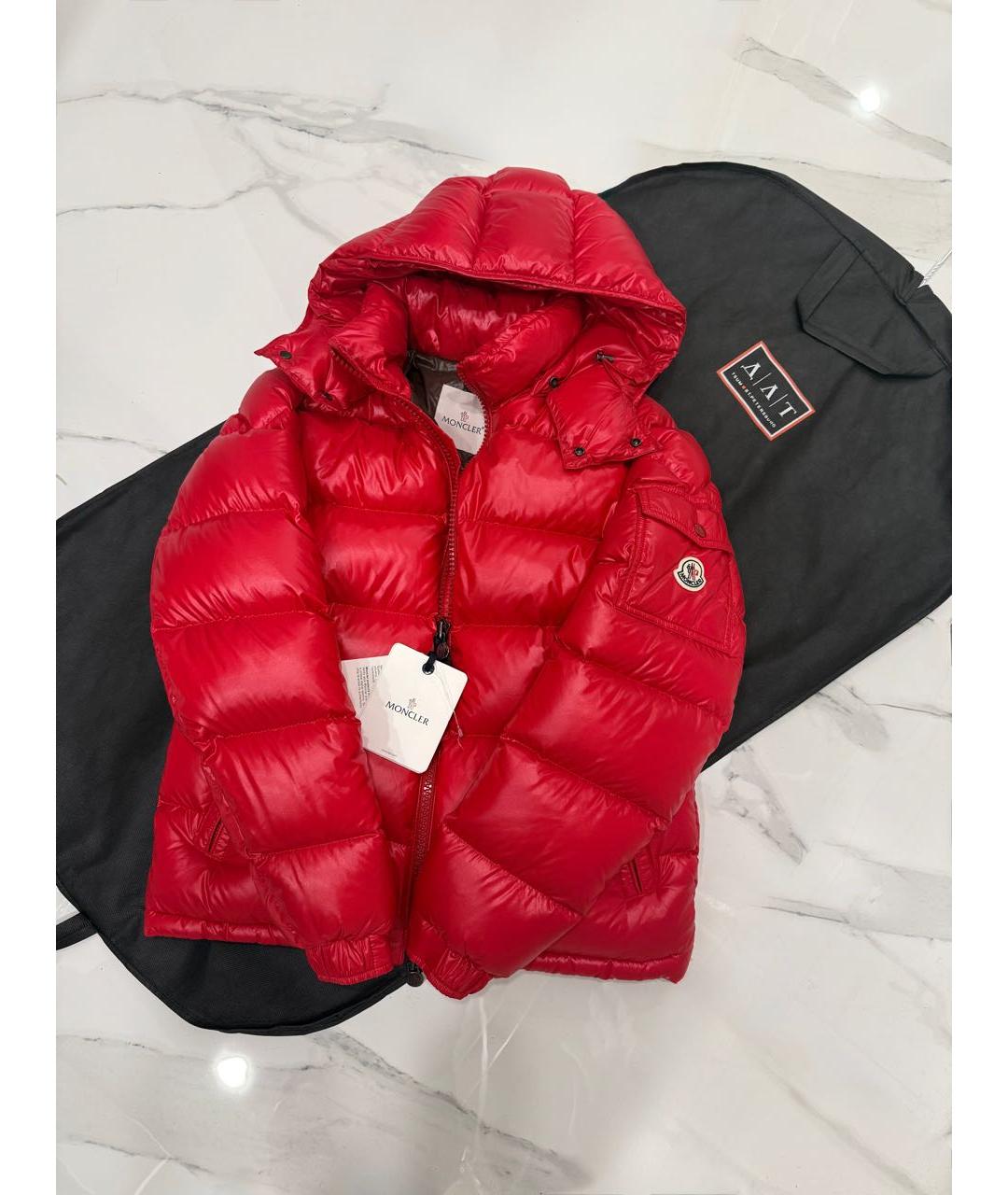MONCLER Красная куртка, фото 4