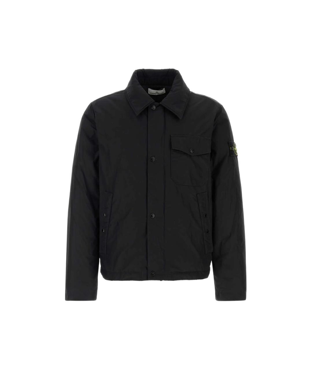 STONE ISLAND Черная полиэстеровая куртка, фото 1