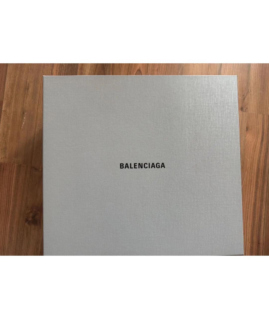 BALENCIAGA Черные кожаные высокие ботинки, фото 7