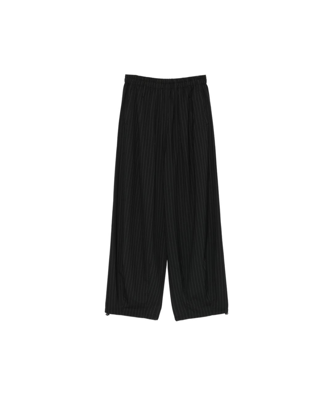 THE FRANKIE SHOP Черные полиэстеровые брюки широкие, фото 1