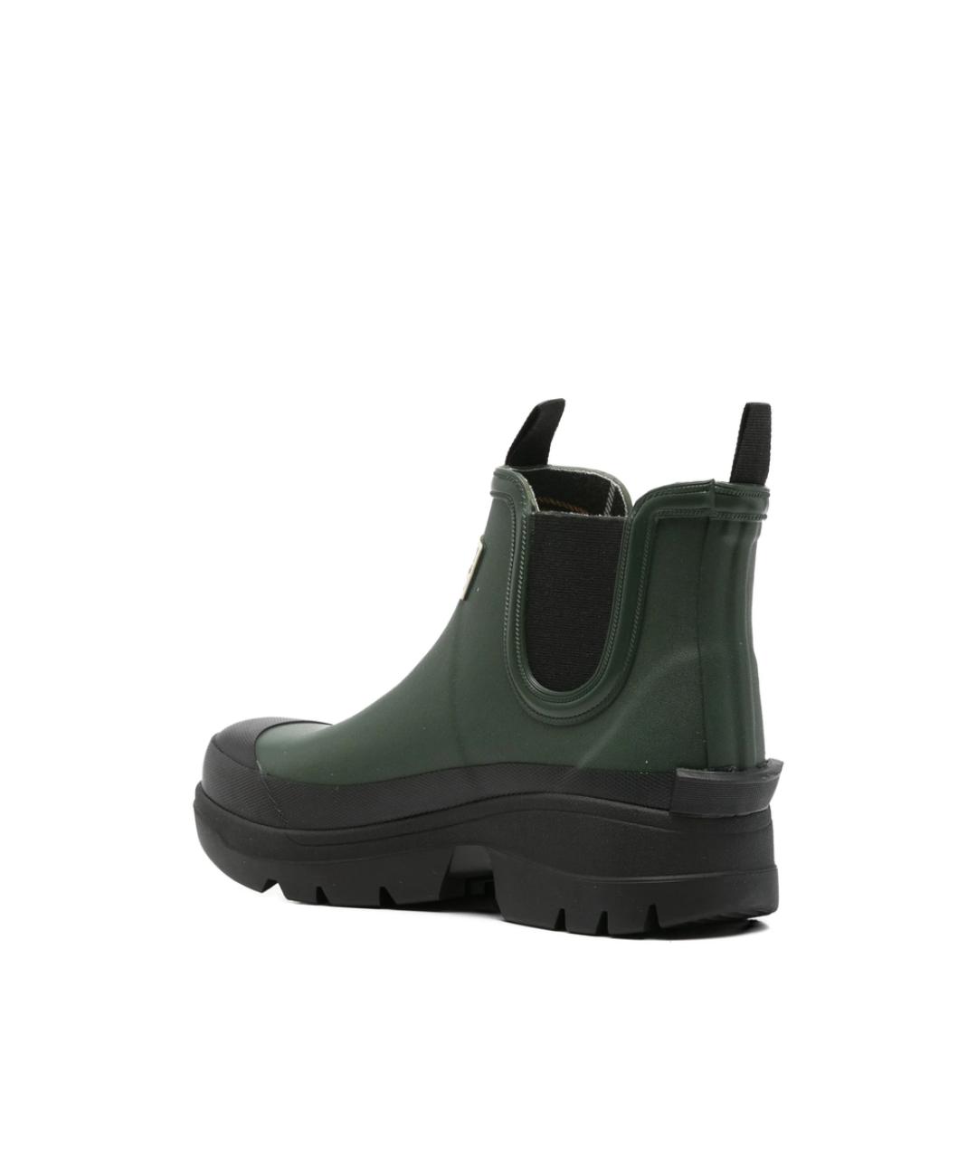 BARBOUR Зеленые резиновые ботинки, фото 2