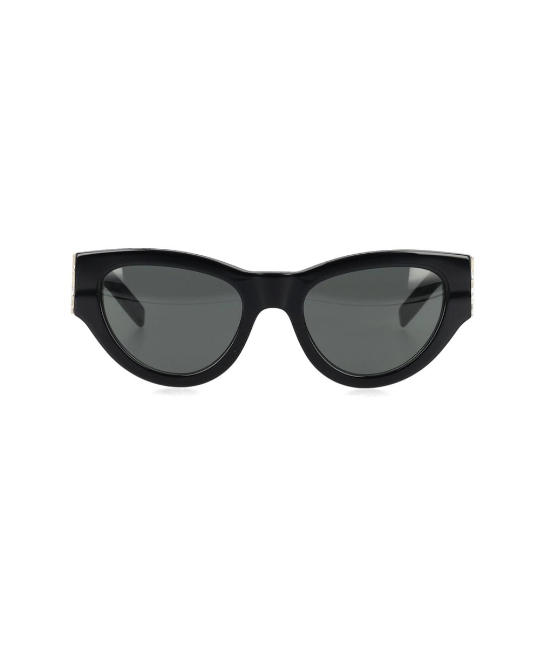 SAINT LAURENT Черные пластиковые солнцезащитные очки, фото 1