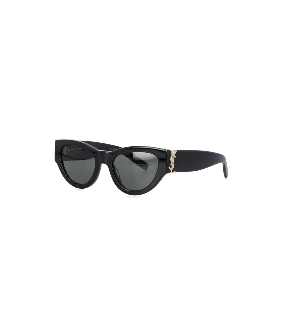 SAINT LAURENT Черные пластиковые солнцезащитные очки, фото 2