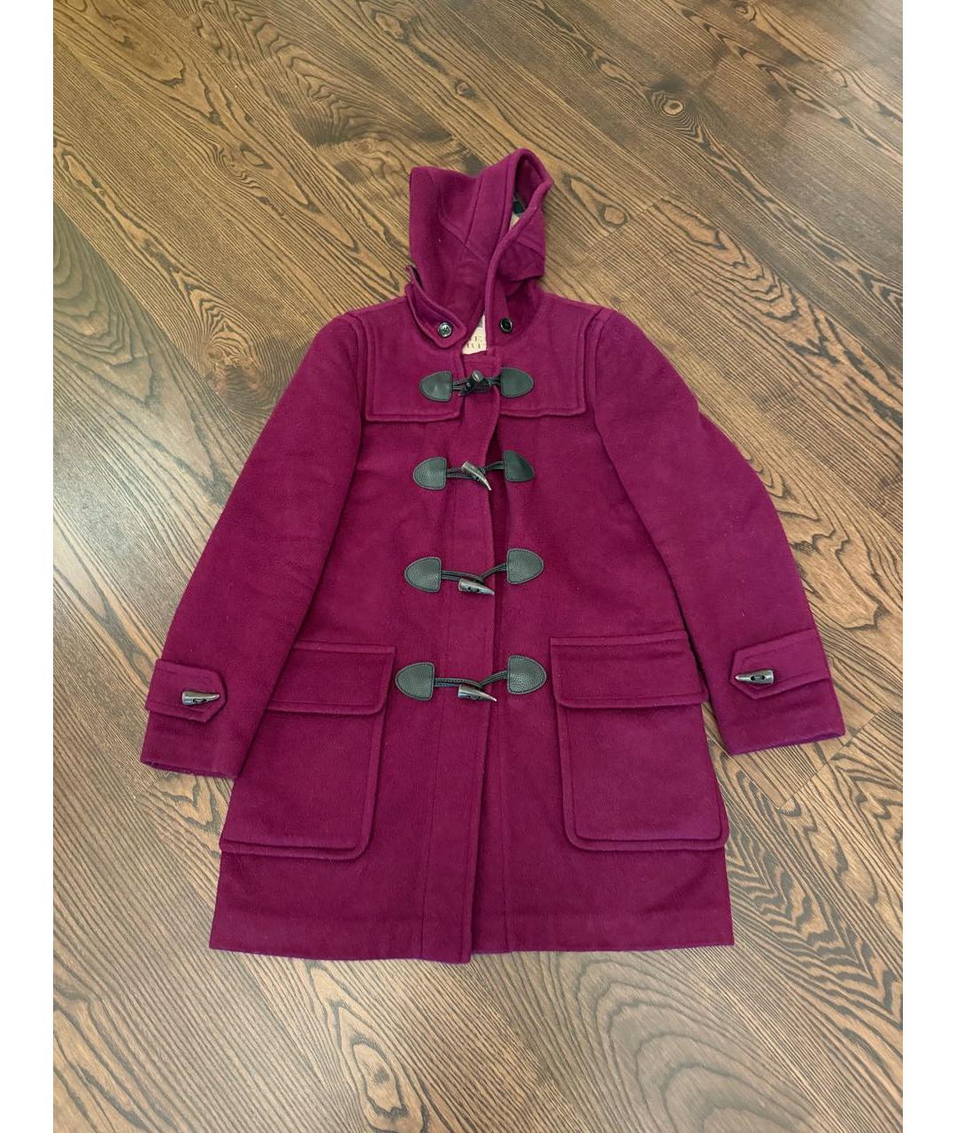 BURBERRY Фиолетовое шерстяное пальто, фото 9