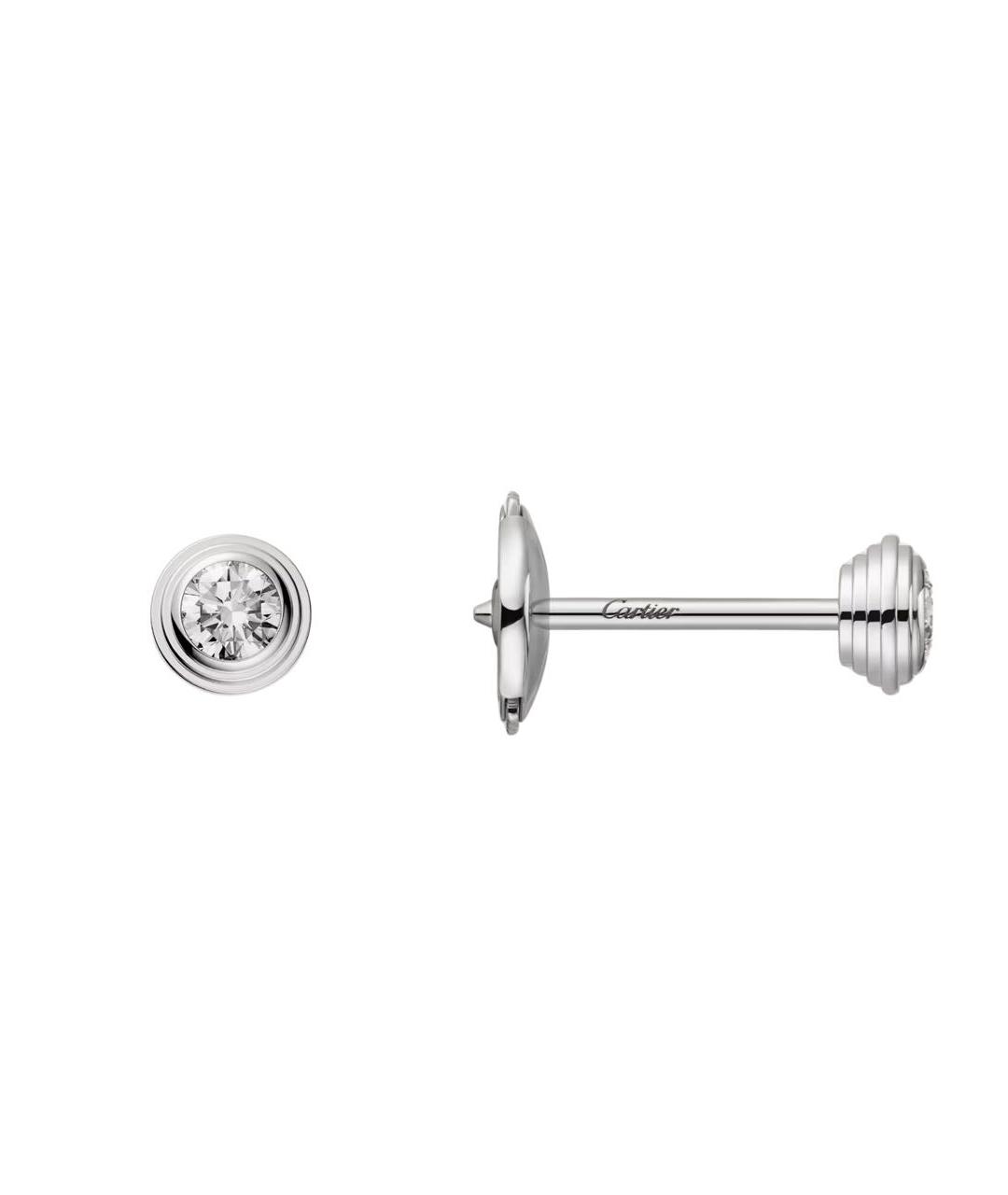 CARTIER Серебряные серьги из белого золота, фото 1