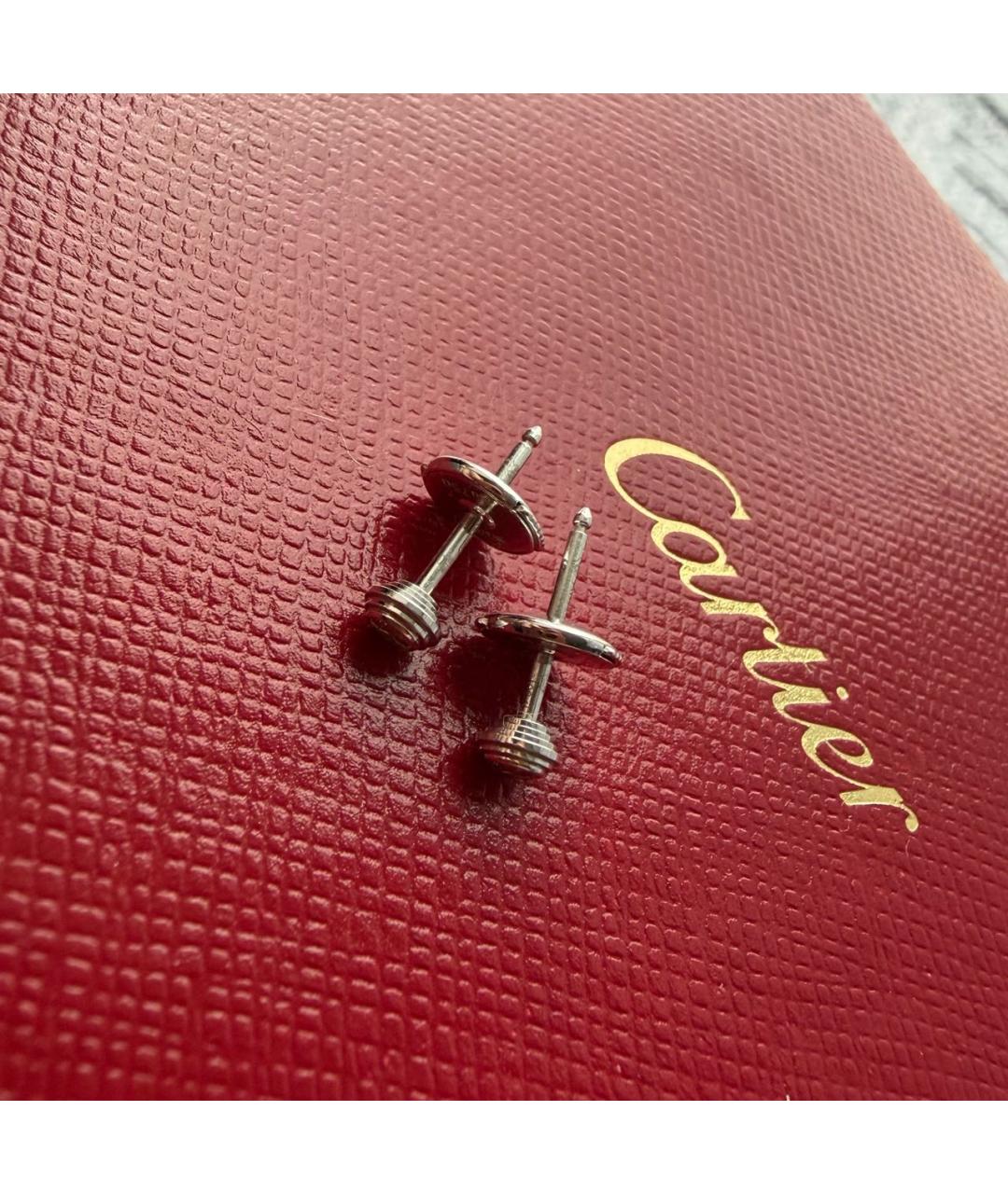 CARTIER Серебряные серьги из белого золота, фото 7