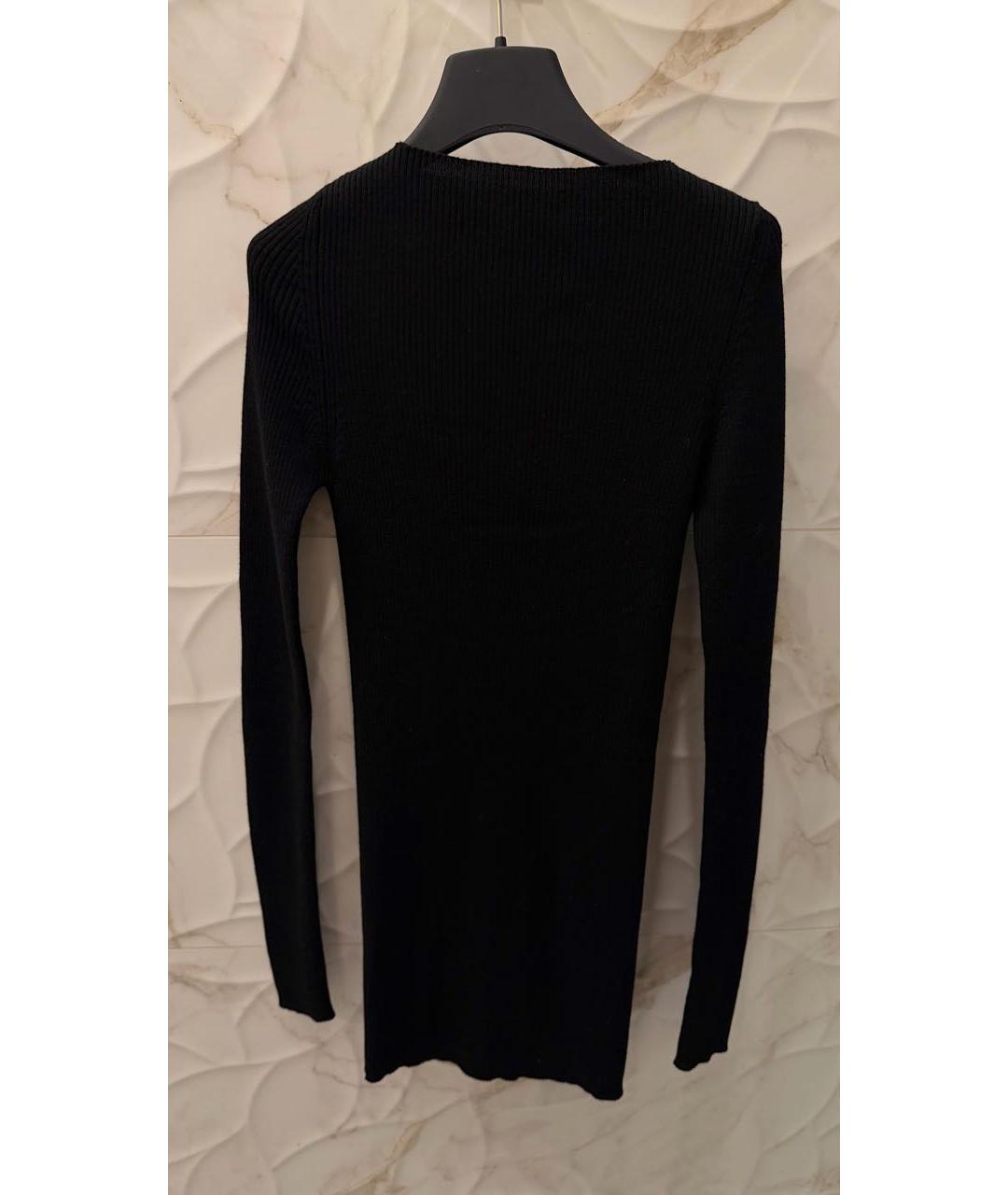 RICK OWENS Черная шерстяная водолазка, фото 6