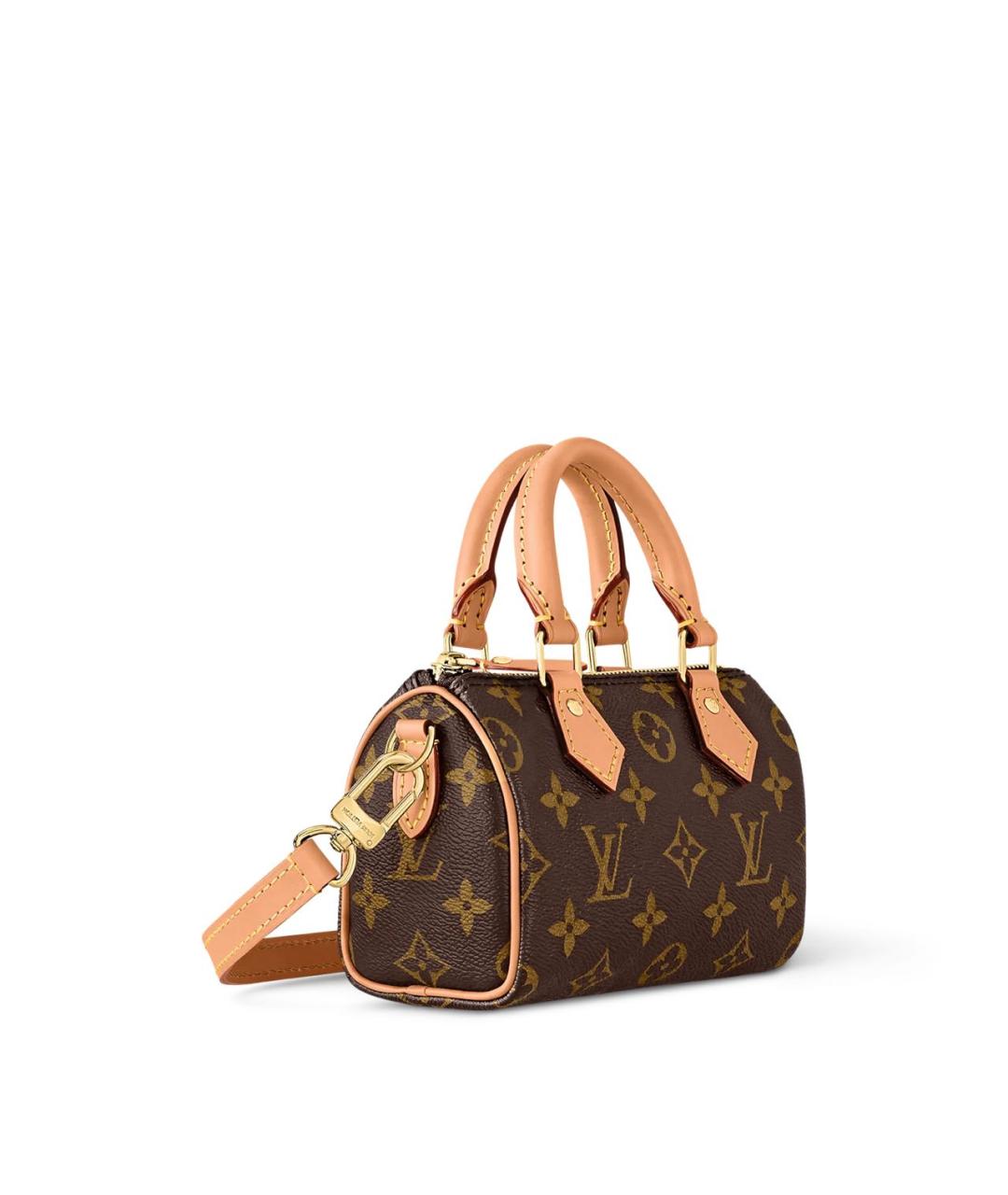 LOUIS VUITTON Коричневая сумка с короткими ручками из канвы, фото 2