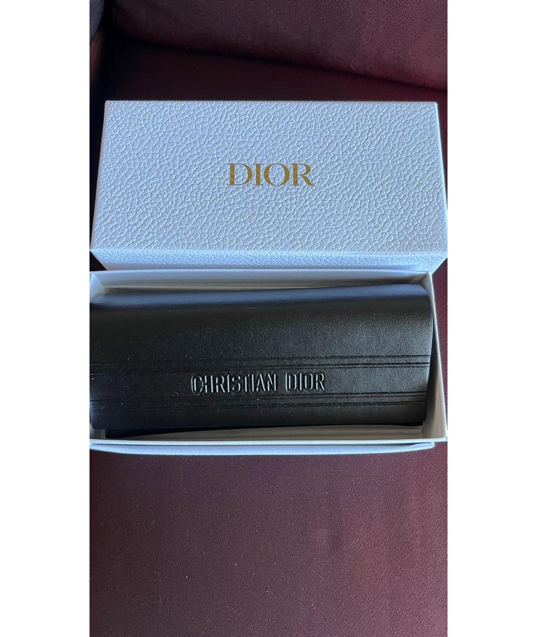 CHRISTIAN DIOR Черные пластиковые солнцезащитные очки, фото 5