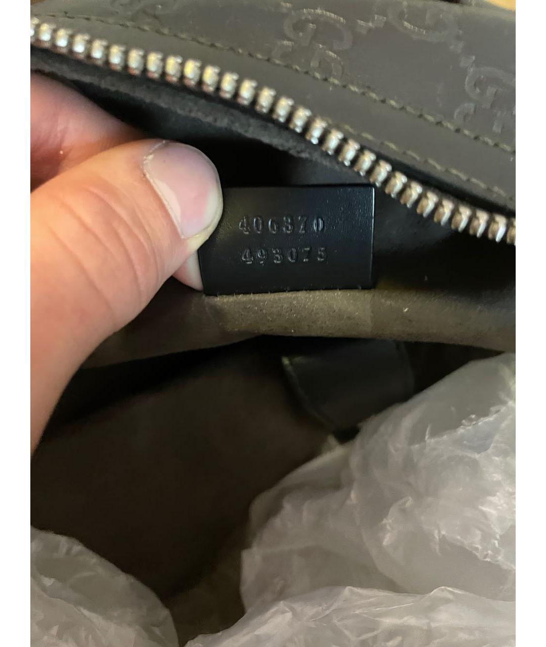 GUCCI Черный кожаный рюкзак, фото 3