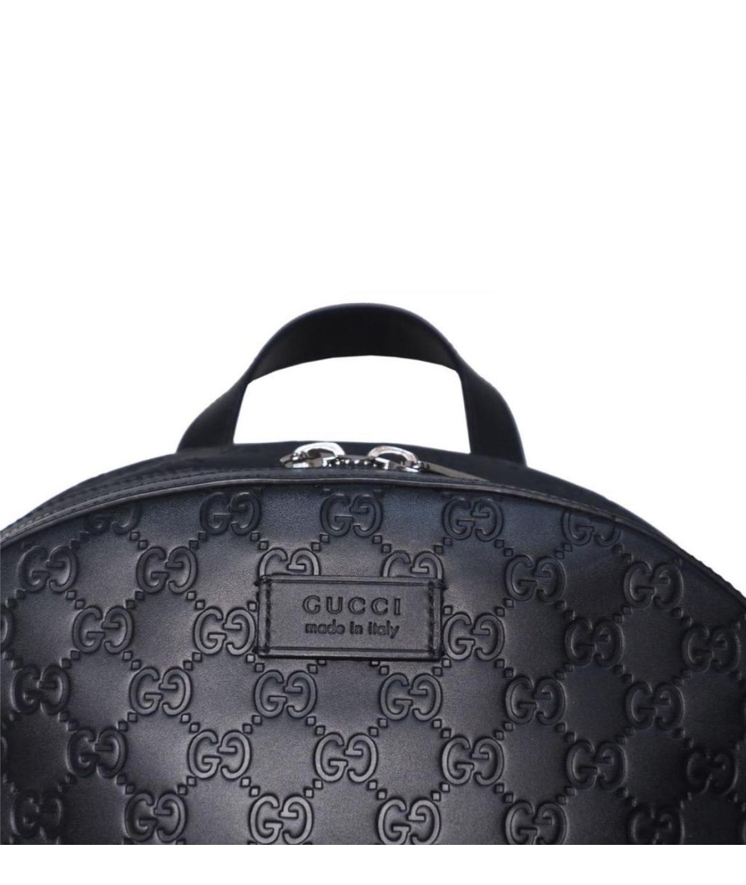 GUCCI Черный кожаный рюкзак, фото 2