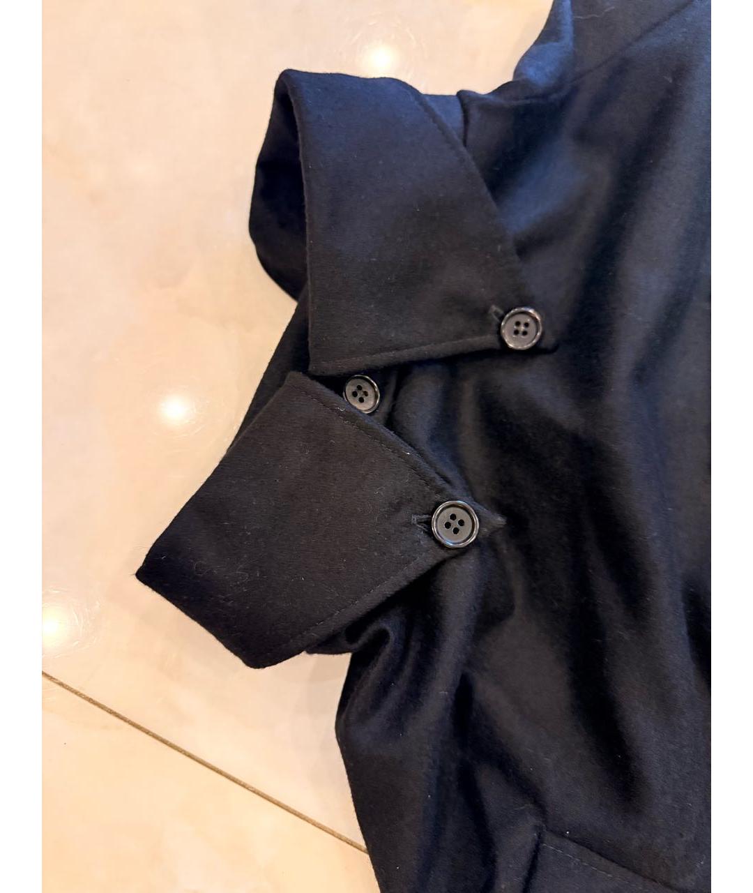 ALEXANDER MCQUEEN Черное шерстяное повседневное платье, фото 4