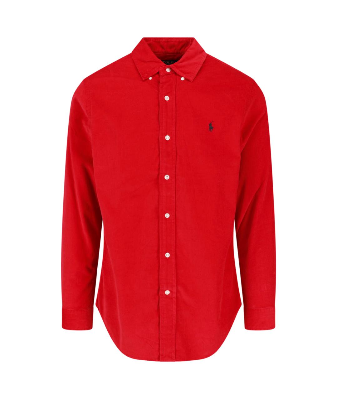 POLO RALPH LAUREN Красная хлопковая кэжуал рубашка, фото 1