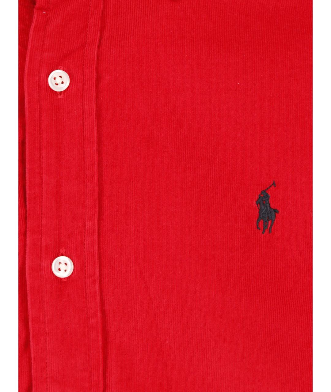POLO RALPH LAUREN Красная хлопковая кэжуал рубашка, фото 3