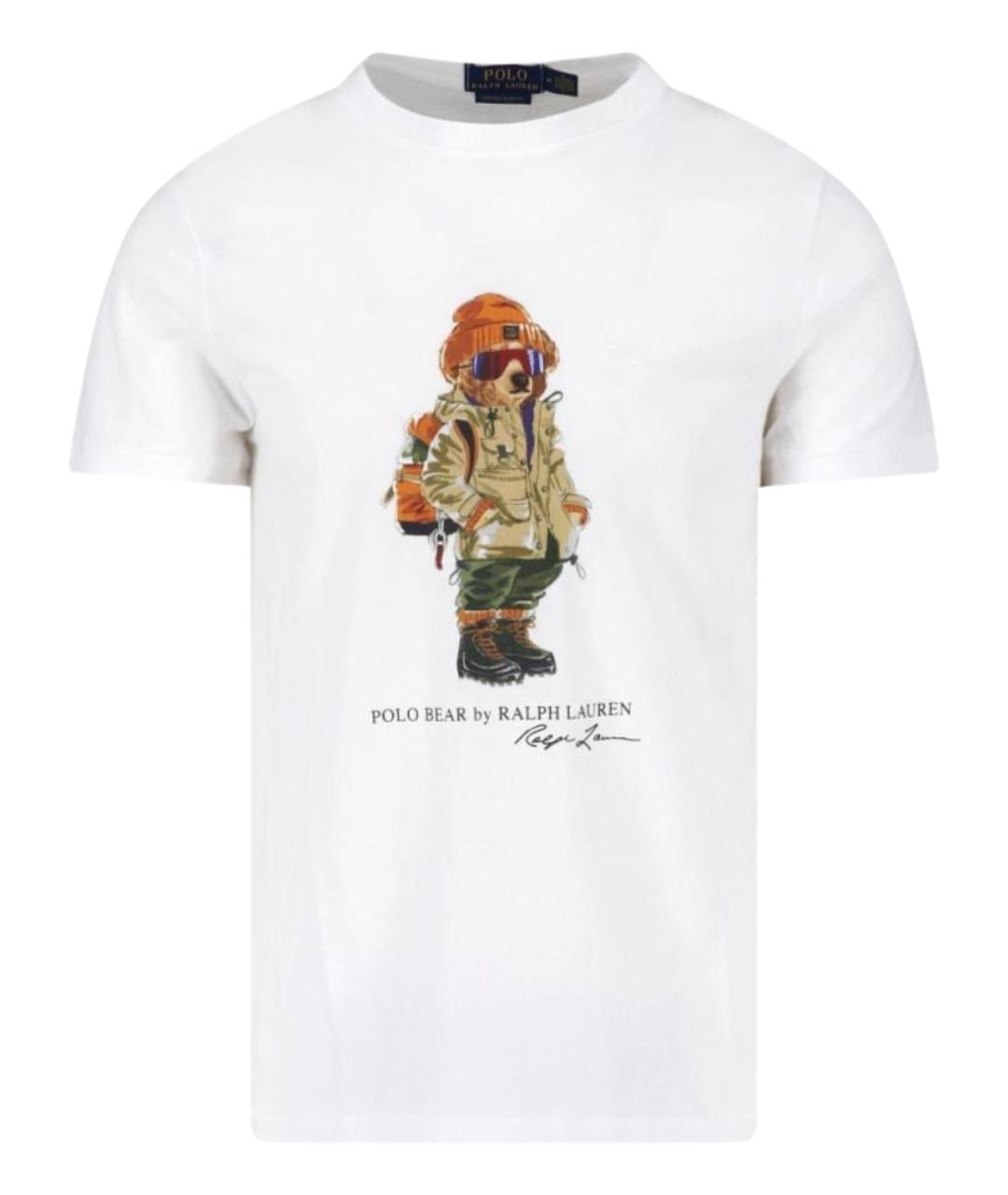 POLO RALPH LAUREN Белая хлопковая футболка, фото 1