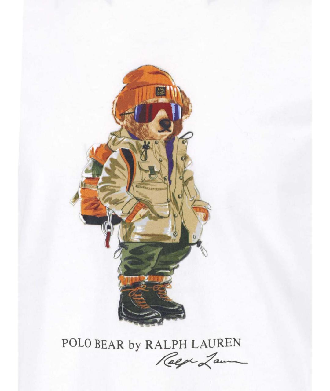 POLO RALPH LAUREN Белая хлопковая футболка, фото 3