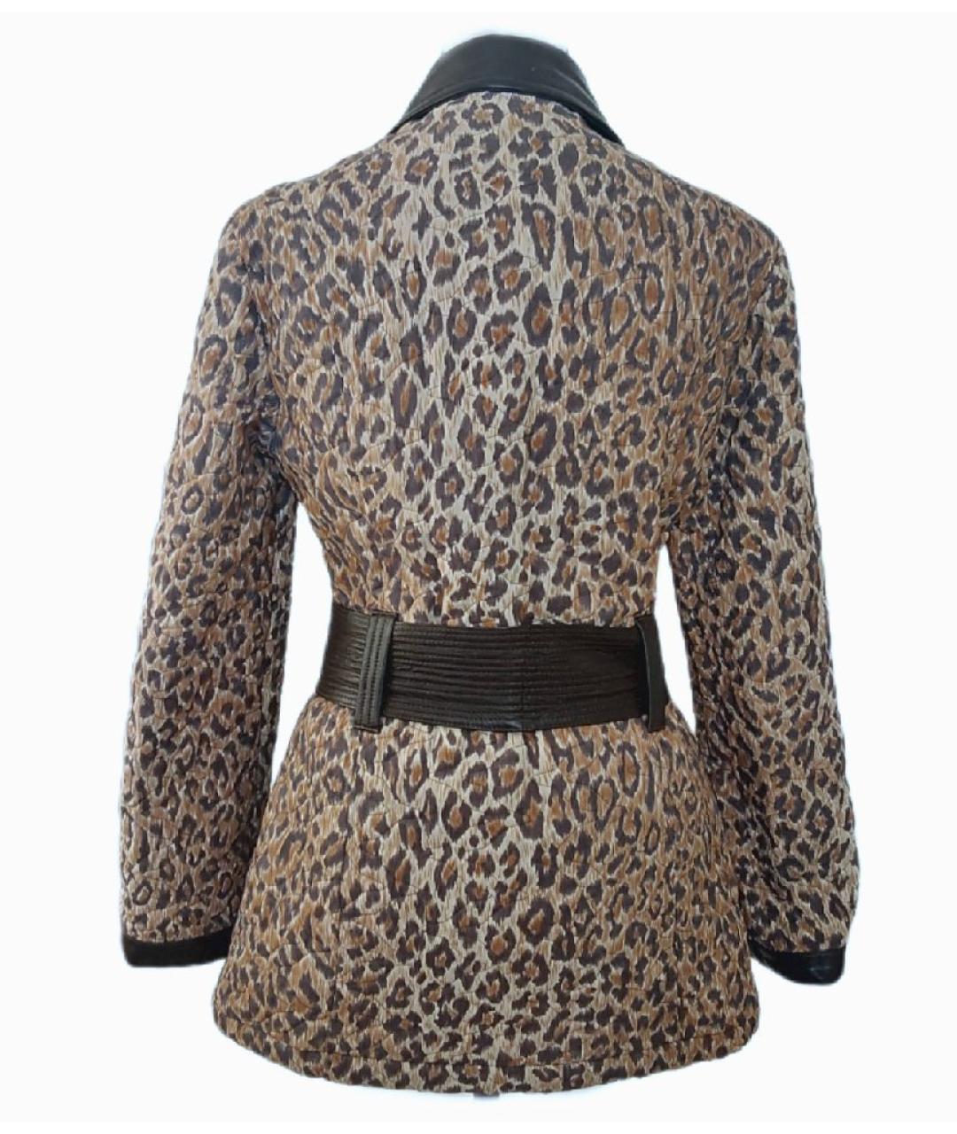 DOLCE&GABBANA Коричневая полиэстеровая куртка, фото 2